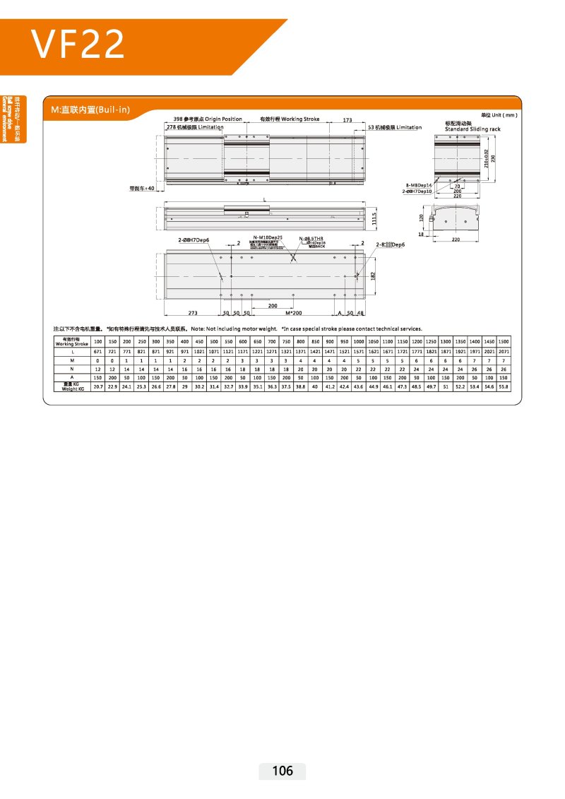 半密封-丝杆线性滑台模组-VF22 图片69