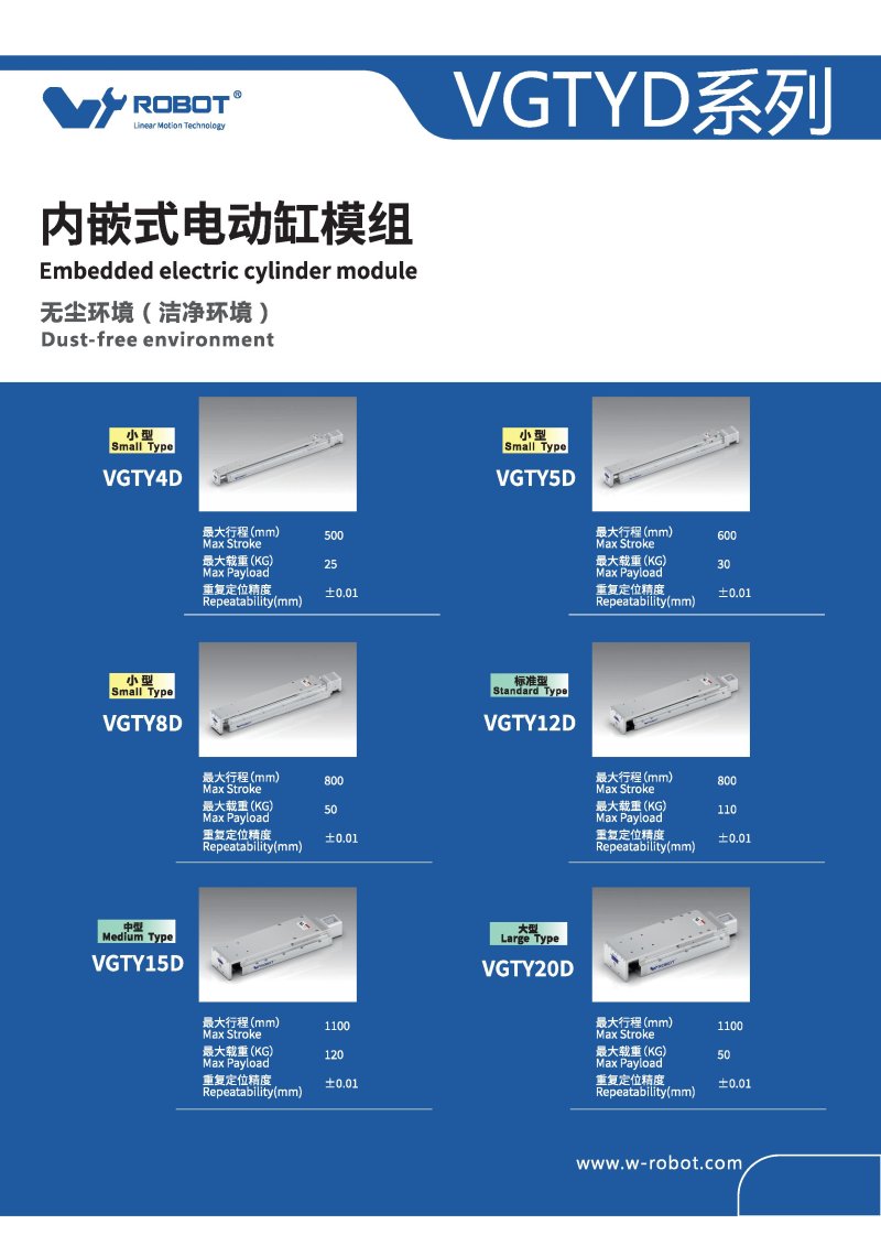 内嵌式电动缸模组-VGTY4D 图片66