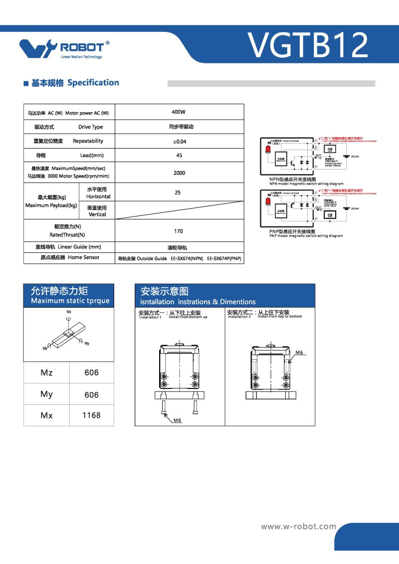 全密封-内嵌式皮带模组-VGTB12 图片67